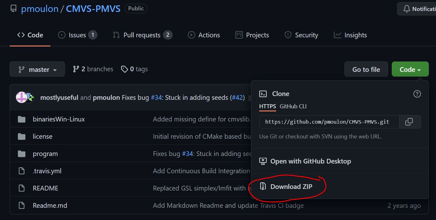 CMVS-PMVS-GitHub